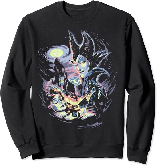 Disney Sleeping Beauty Maleficent Painting Sweatshirt Sweatshirt