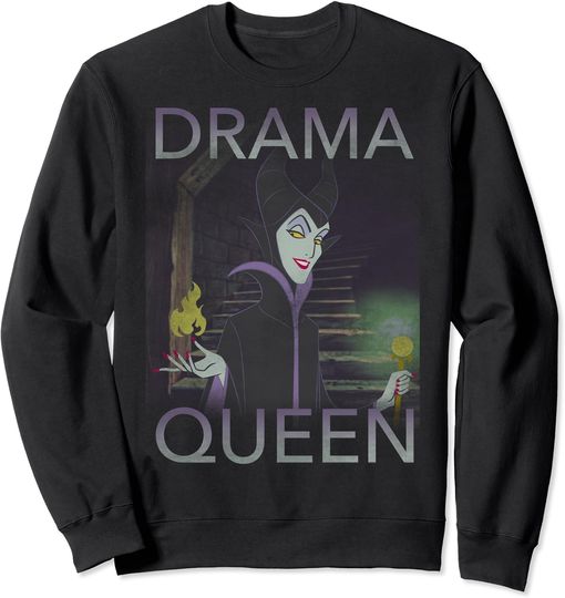Disney Villains Maleficent Drama Queen Portrait Sweatshirt