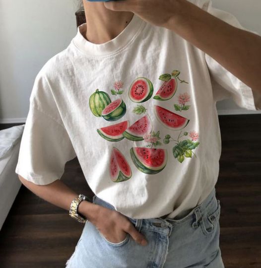 Watermelon T-Shirt, Fruit Graphic Tee