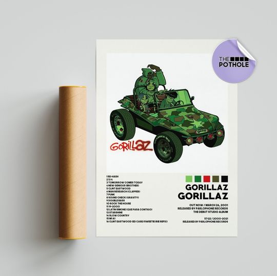 Gorillaz Posters  / Album Cover Poster, Home Decor, Gorillaz, Demon Days
