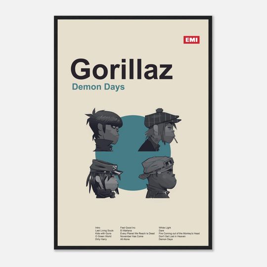 Gorillaz - Demon Days - Framed Poster