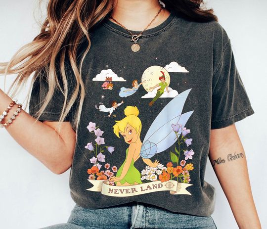 Tinker Bell Never Land Flowers and Flight Shirt, Peter Pan Shirt and Trip
