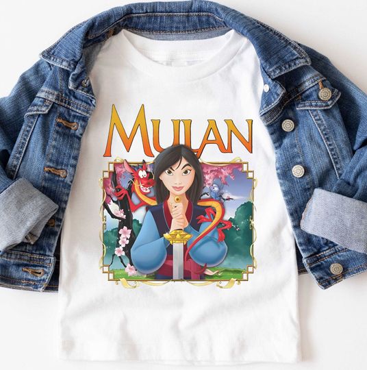 Retro Disney Princess Mulan Shirt, Mulan Floral T-shirt