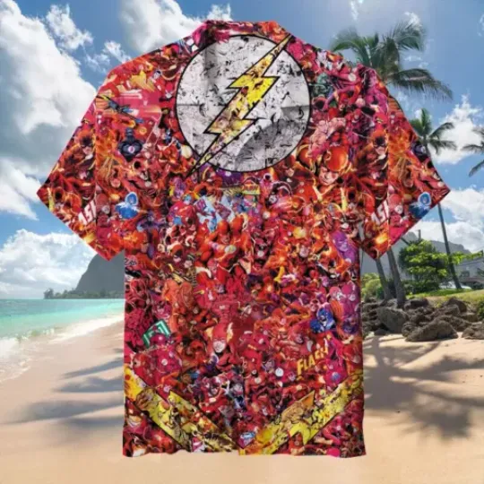 The Flash 02 Hawaiian Shirt, Beach Shirts for Men, Gift For Men