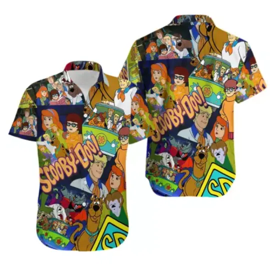 Scooby Doo Friends Mystery Machine Halloween Christmas Hawaiian Shirt
