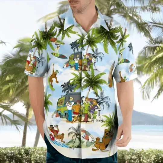 Scooby-Doo Where Are You Summer Beach 3D HAWAII Shirt All Over Print