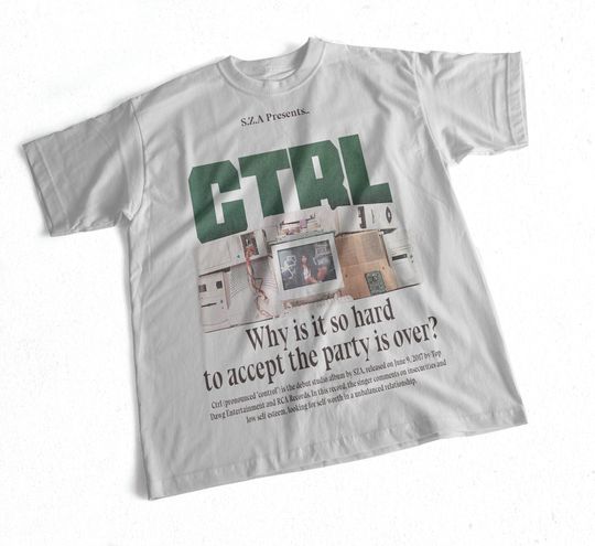 SZA - Ctrl T-shirt, sza Graphic Tee, sza Merch