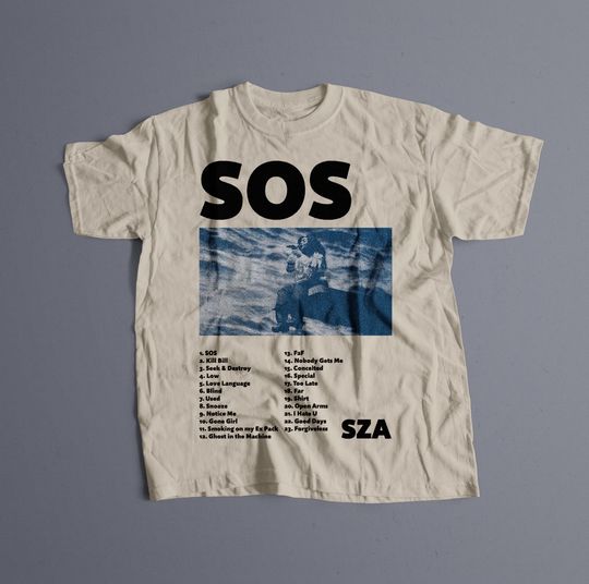 SZA- SOS T-shirt, sza Graphic Tee, sza Merch, Rap Shirt