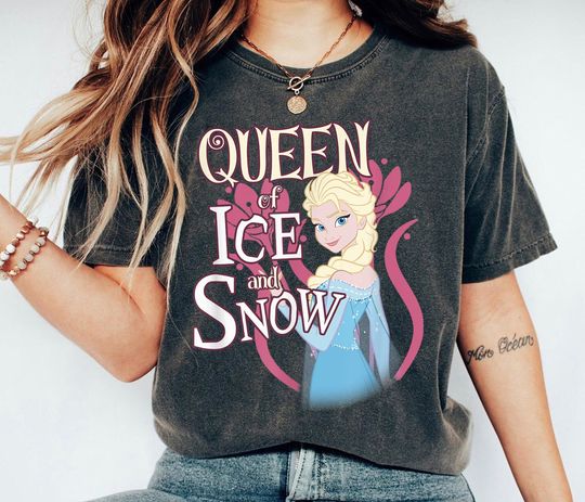 Elsa Portrait Shirt, Queen Of Ice And Snow T-shirt, Frozen Tee