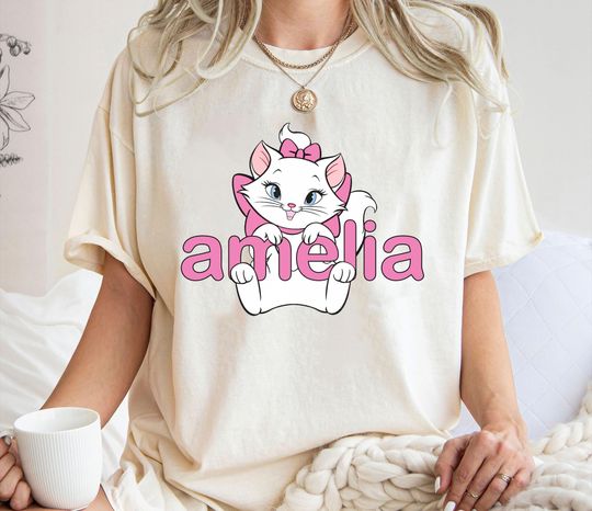 Custom Name Marie Cat Shirt, The Aristocats T-shirt