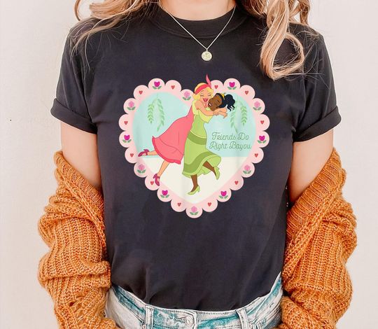 Tiana and Charlotte Shirt, Friends Do Right Bayou T-shirt