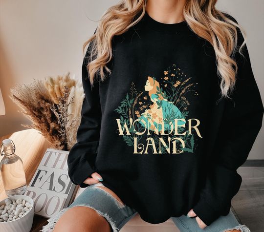 Alice Wildflower Vintage Shirt, Alice in Wonderland T-shirt