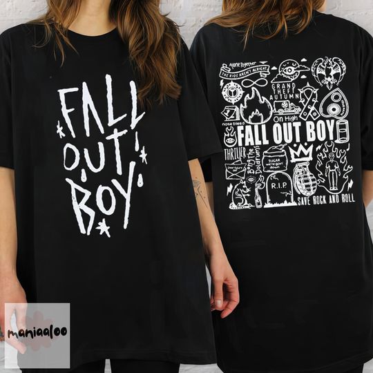 Fall Out Boy Doodle 2024 Shirt Band Fan So Much Stardust Tour Shirt