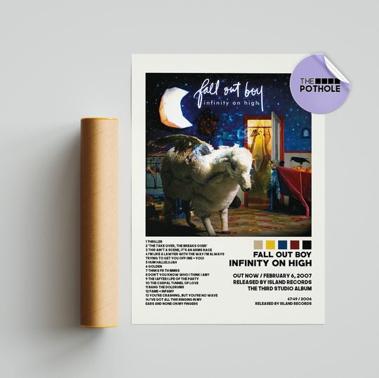 Fall Out Boy Posters / Infinity on High Poster / Fall Out Boy, Album Cover Poster, Poster Print Wall Art