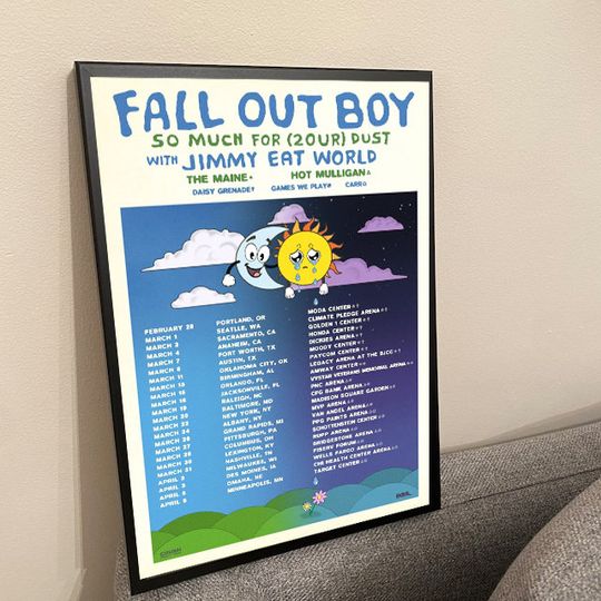 Fall Out Boy Announce U.S Tour With Jimmy Eat World, Hot Mulligan Poster