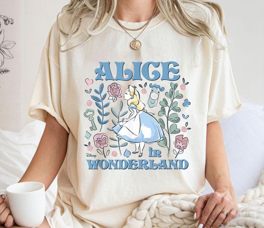 Pastel Alice Shirt, Alice In Wonderland Tee