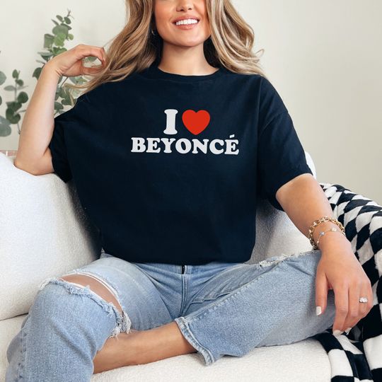 I Love Beyonce Shirt I Heart Beyonce Y2K T-Shirt