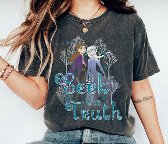 Anna Elsa Chest Portrait Shirt, Seeking The Truth T-shirt,