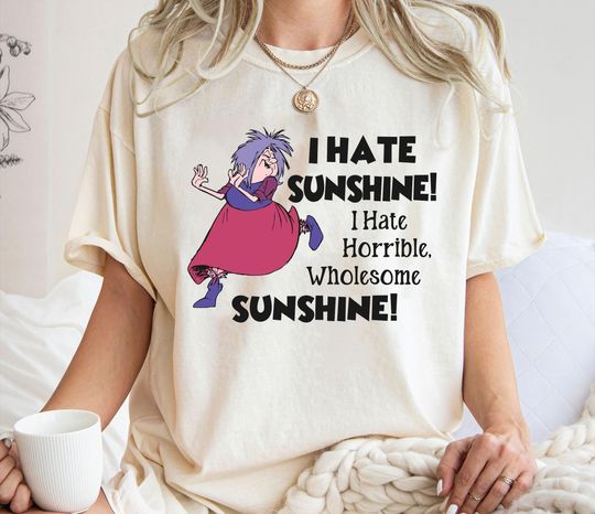 I Hate Sunshine Shirt, Madam Mim T-Shirt, The Sword in the Stone Tee
