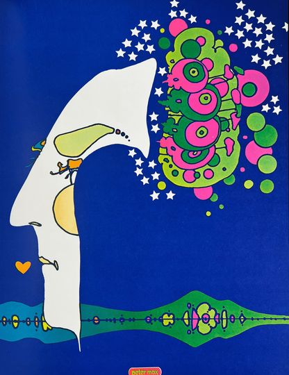 Midnight Dream by Peter Max Psychedelic Pop Art Poster
