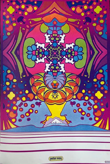 2000 Light Years by Peter Max Psychedelic Pop Art Poster