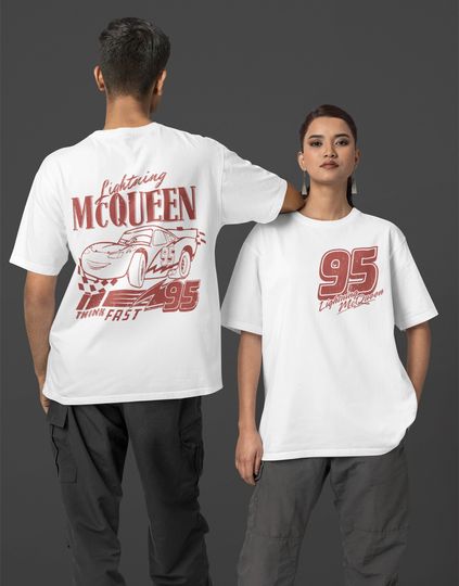 Retro Vintage Two Sided Lightning McQueen Shirt