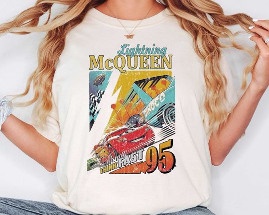 Lightning Mcqueen Shirt, Disney Cars Shirt, Lightning Mcqueen Shirt