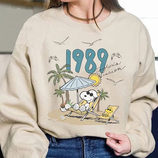 1989 Taylor Version Snoopy Sweatshirt, Snoopy Shirt, 1989 Taylor Version Snoopy Eras Tour Shirt, Snoopy Meme Shirt Eras Tour Shirt