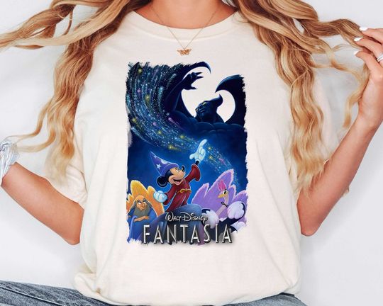 Unique Disney Tee, Fantasia Sorcerer Shirt, Perfect for Disneyland Trip, Magical Mickey Stay, Visit Hollywood Studios, Fantasia Apparel