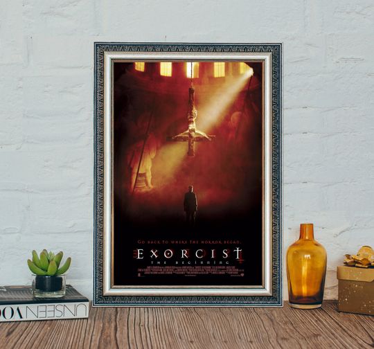 Exorcist The Beginning Movie Poster, Exorcist The Beginning Classic Vintage Movie Poster