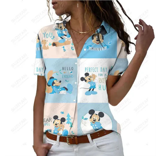 Disney Funny Mickey Mouse Hawaiian Shirt