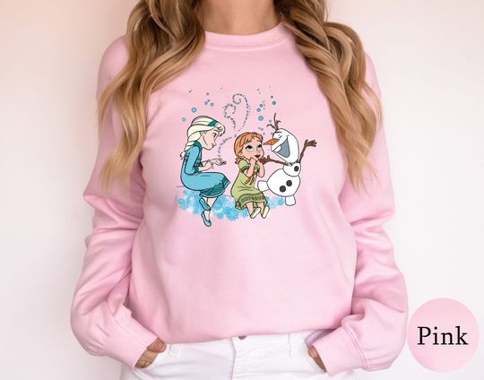 Frozen Adventure Sweatshirt for Disney Fans, Anna and Elsa Together Again women's gift, Cute Frozen Sisterhood Sweatshirt