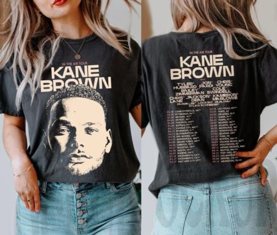 Kane Brown In The Air Tour 2024 Double Sided Shirt