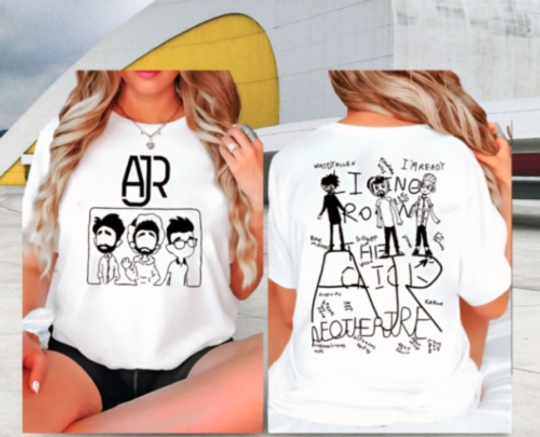 AJR Band The Maybe Man Tour 2024 Double Sided Shirt