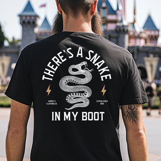 Snake In My Boot Men's Shirt Disney Shirt for Men