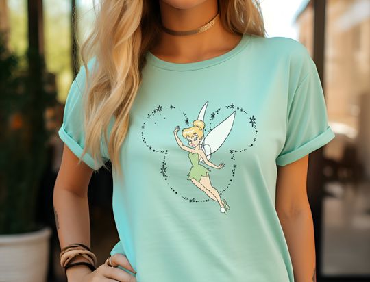 Tinkerbell Mickey Ear Disney T-Shirt, Disney Tinkerbell Shirt