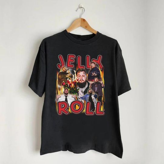 Vintage Jelly Roll 90s Shirt, Retro Jelly Roll Fan Shirt, Jelly Roll Bootleg Shirt, Jelly Roll Y2k Clothing, Rapper Jelly Roll Gift For Fan