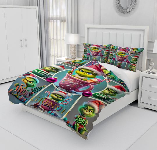 funny character Christmas Bedding Three, Bedroom Decoration