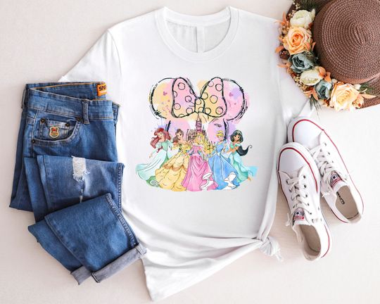 Disney Princess Shirt, Disney Watercolor Castle Tee