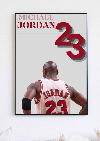 Michael Jordan Wall Decor Poster, Basketball Player Poster