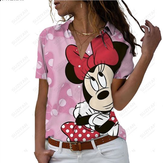 Disney Adorable Minnie Hawaiian Shirt