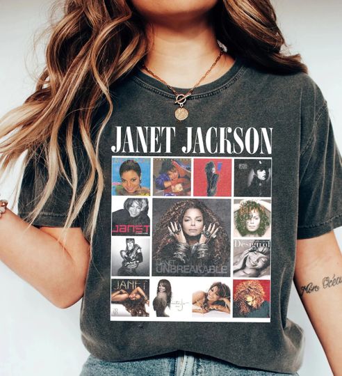 Janet Jackson vintage shirt, Janet Jackson World Tour, Janet Jackson Fan Gift Love Fans, Gift for men women.