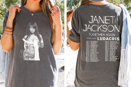 Together again Ludacris tour 2023 ,Janet Jackson shirt, Janet Jackson Tracklist shirt Music Rock Band Retro Music Band Gift For fans