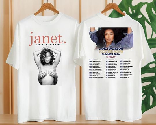 Janet Jackson Queen of Pop T-Shirt, Together Again Summer 2024 Tour Janet Jackson Shirt, Janet Jackson Fan Gift, Janet Jackson 2024 Merch