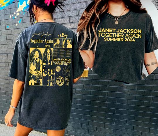 Janet Jackson Music Shirt, Janet Jackson Together Again Tour 2024 shirt, Janet Jackson Gift Love Fans, Janet Jackson Gift For Men Women