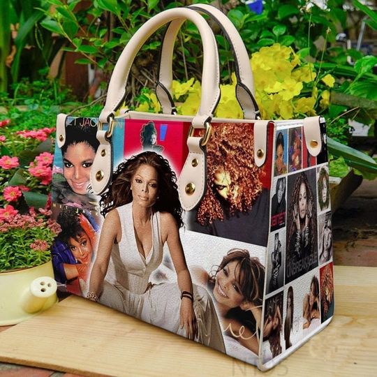 Vintage Janet Jackson Handbag,Janet Jackson Leather Bag,Tour Music handbag,Music Leather Handbag,Crossbody Bag,Teacher bag,Singer bag