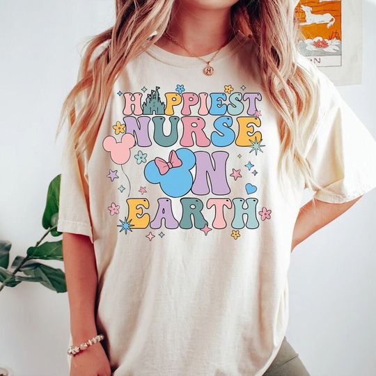 Disney Nurse T-Shirt, Happiest Nurse On Earth Shirt, Nurse Week T-shirt