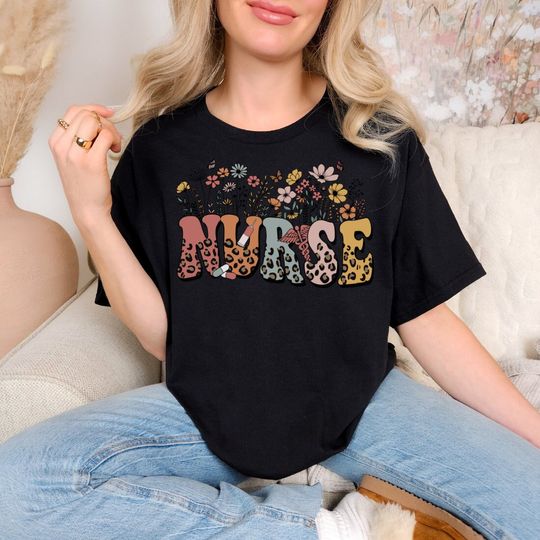 Nurse T-shirt, Cute Design For Nurse, Birthday Gift For Nurse, Gift For Her