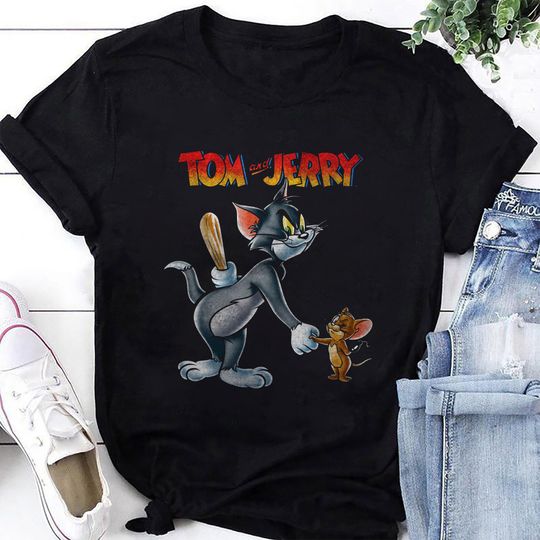 Tom And Jerry Throwback T-Shirt, Tom And Jerry Shirt Fan Gifts, Tom And Jerry Cartoon Shirt, Tom And Jerry Vintage Shirt, Cat & Mouse Shirt