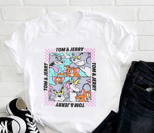 Tom And Jerry Cat And Mouse Funny T-Shirt, Tom And Jerry Shirt Fan Gifts, Tom And Jerry Cartoon Network Shirt, Tom And Jerry Vintage Shirt